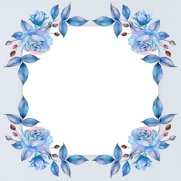 Bleu rose Fotomontagem