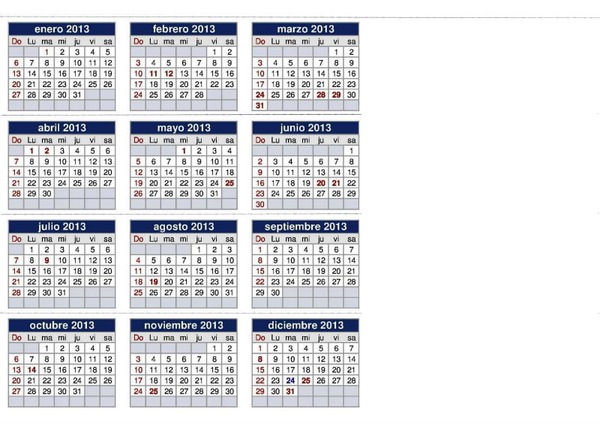 Calendario 2013 Fotomontāža