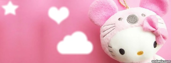 Portada de facebook ´Hello kitty´ Montage photo