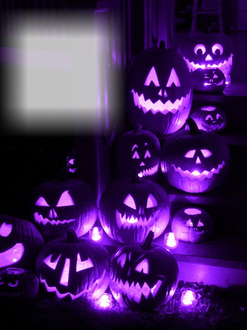 purple pumpkin Fotomontage