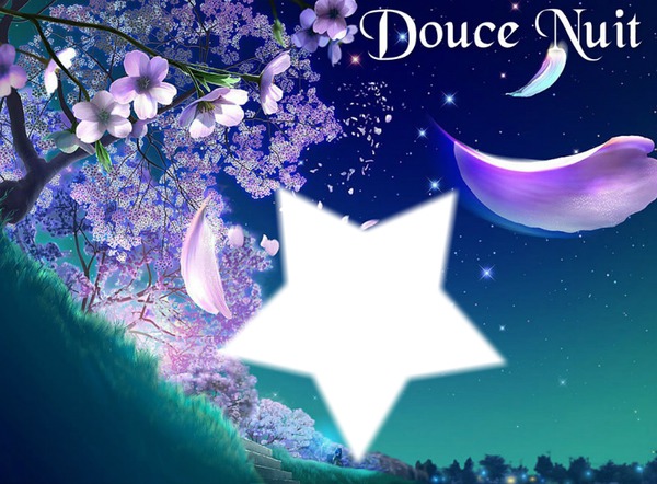 Douce Nuit ! Photo frame effect