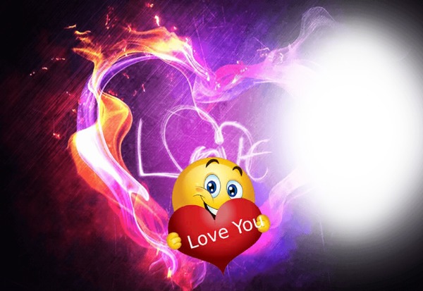 love in the light of heart Montage photo