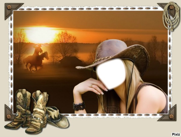 COW GIRL Montage photo
