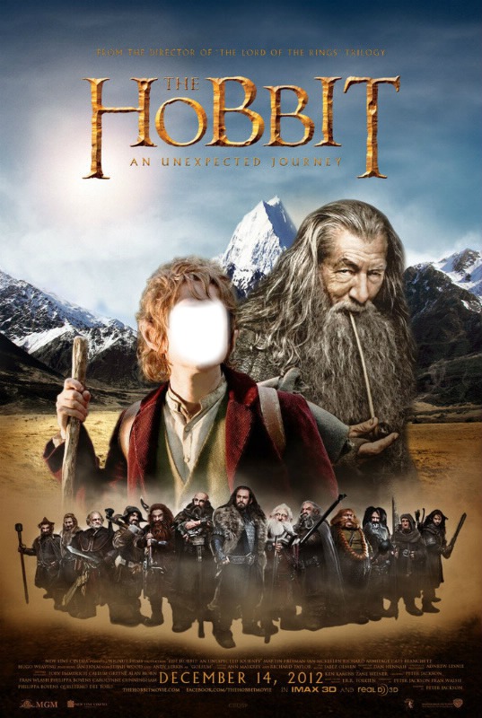 the hobbit poster 2 Fotomontáž
