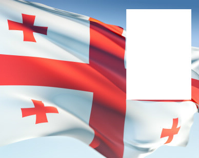 Georgia flag Fotomontage