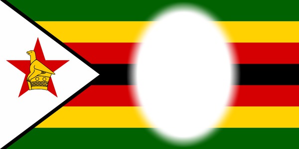 Zimbabwe flag Photo frame effect