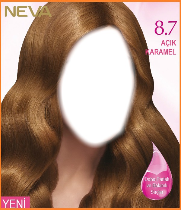 Light caramel hair Fotomontasje