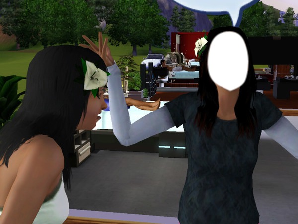Sims en colère Montaje fotografico