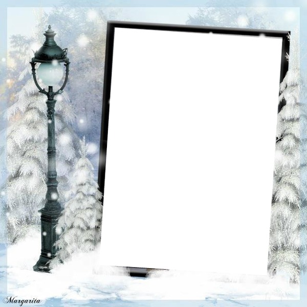 Winterly Cold Photo frame effect