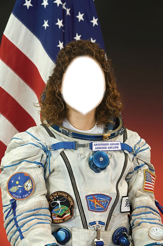 L'astronaute Belle Фотомонтаж