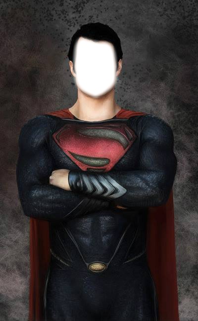 visage superman フォトモンタージュ