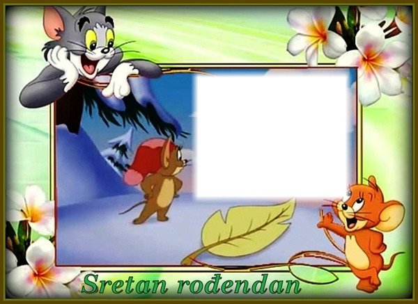 ROĐENDAN-Tom and Jerry Fotomontaža