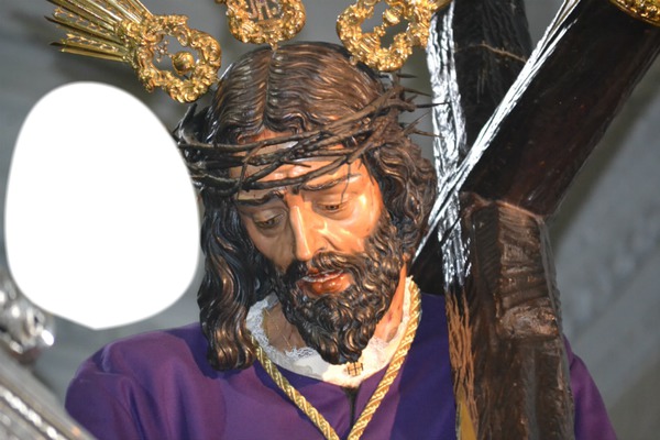 JESUS DE NAZARENO ACOMPAÑADO Photo frame effect