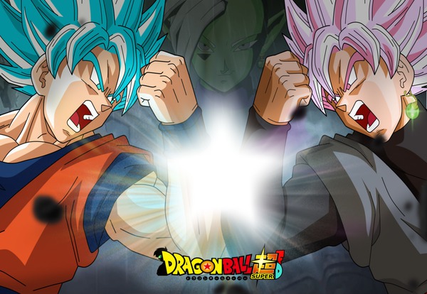 le double face de songoku de dbs フォトモンタージュ