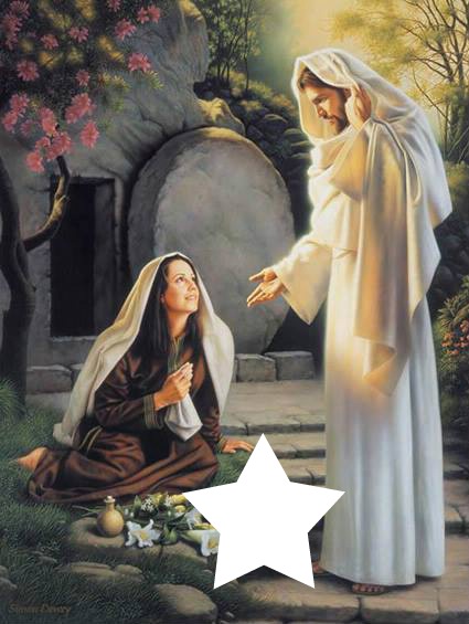 Apparizione di Gesù a Maddalena Fotomontaggio