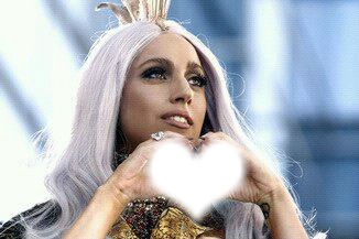 Lady Gaga coeur Fotomontage