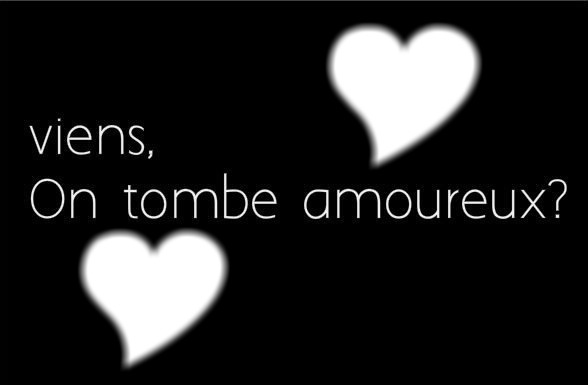 Viens, on tombe amoureux ? Photo frame effect