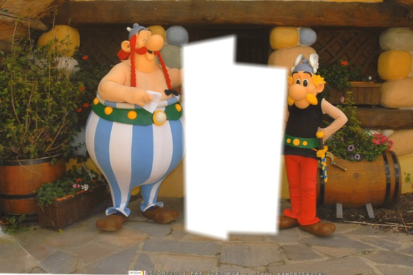 asterix et obelix Fotomontage