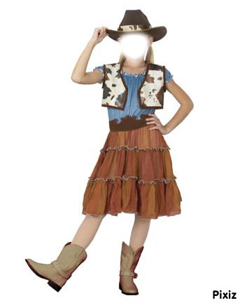 cow-girl Fotomontage