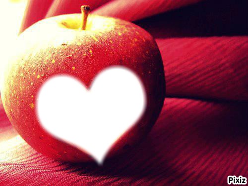 coeur pomme Montaje fotografico