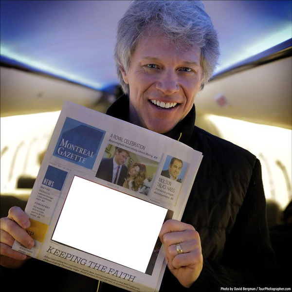 Bon Jovi Photo frame effect