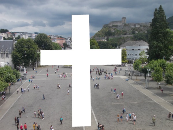 croix lourdes Fotomontaža
