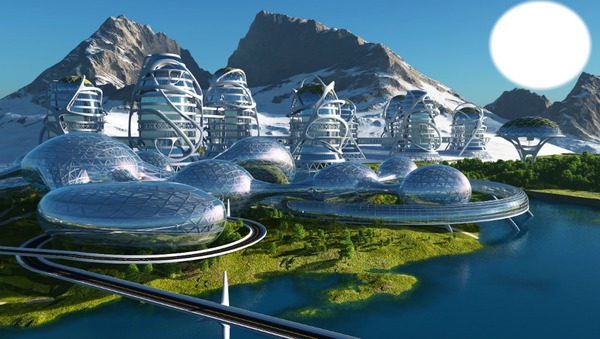My city in the future ! Fotomontaż