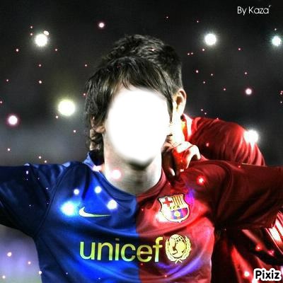 MESSI LE FOOOR ! Photo frame effect