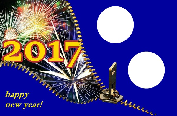 happy new year 2017 Photo frame effect