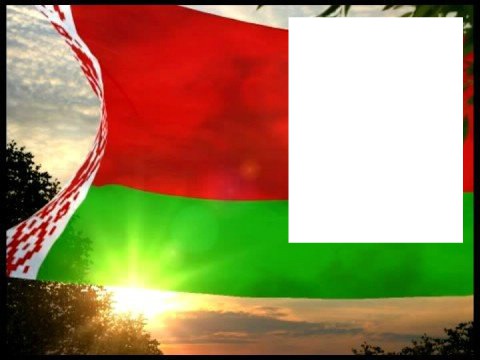 Belarus flag Photomontage