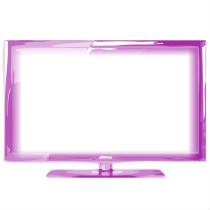 Purple TV Montaje fotografico