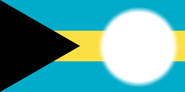 Bahamas flag Photomontage