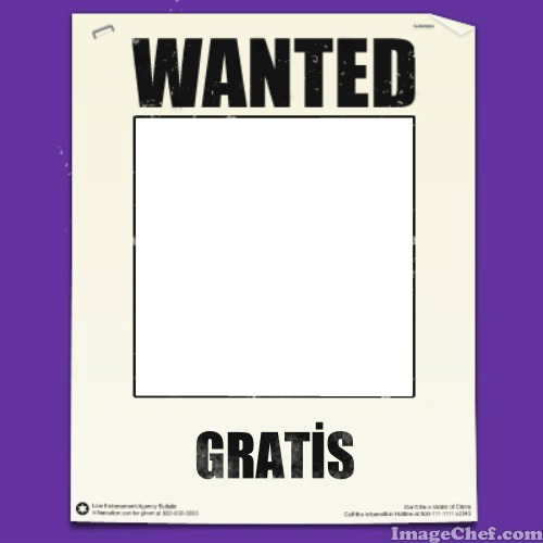 Wanted Gratis Photo frame effect
