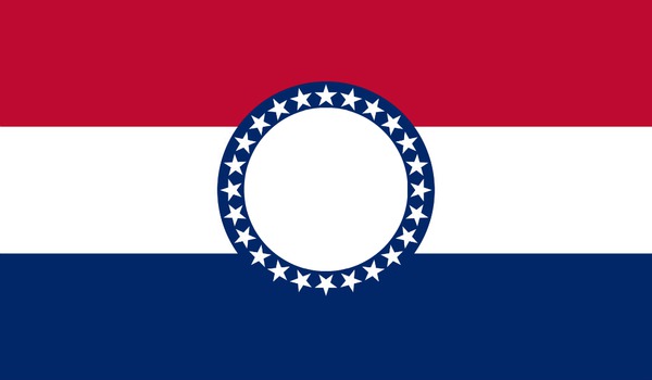 Missouri flag Photo frame effect