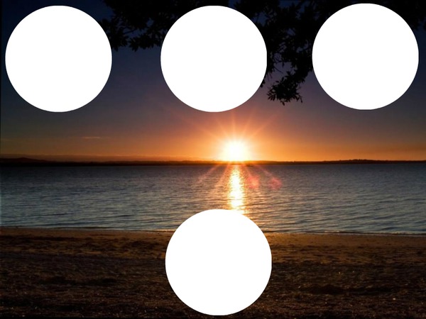 puesta de sol Montaje fotografico