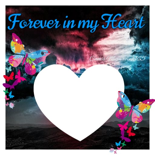 butterfly Heart Photomontage