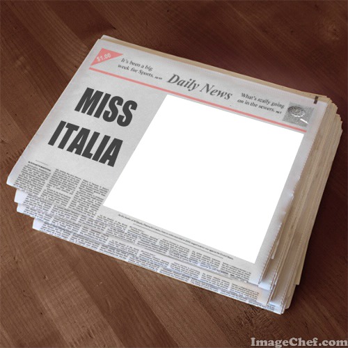 Daily News for Miss Italia Fotomontáž