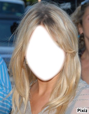 cheveux blonds Photomontage