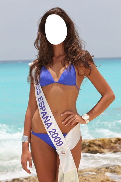 Miss Spain 2009 Photo frame effect