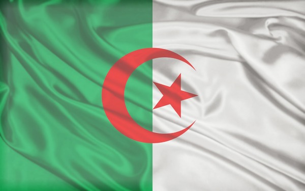 Algerian flag Montaje fotografico
