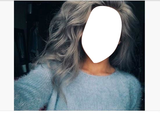 grey hair Фотомонтажа