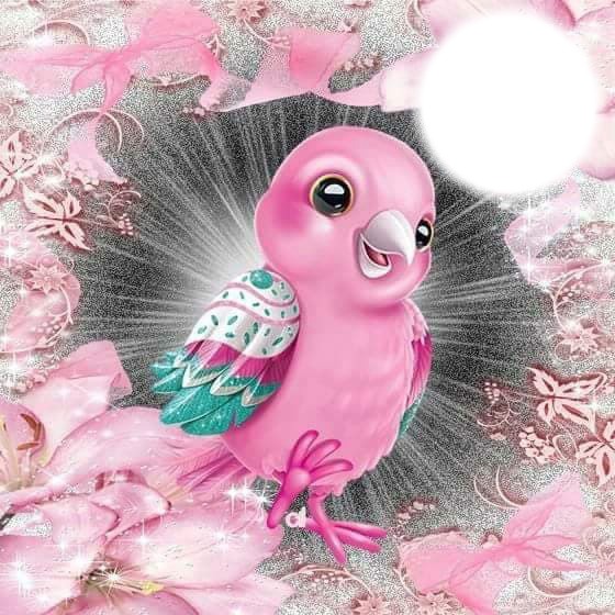 pink angel birdie Photomontage