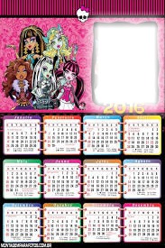 calendario de monster high Fotomontaža