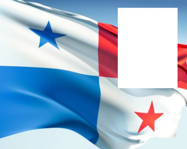 Panama flag フォトモンタージュ