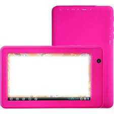 tablet rosa Fotomontagem