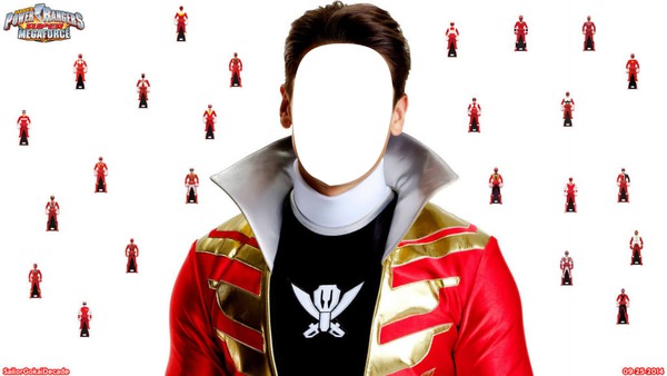 Power Rangers Super Megaforce Red Ranger Photomontage