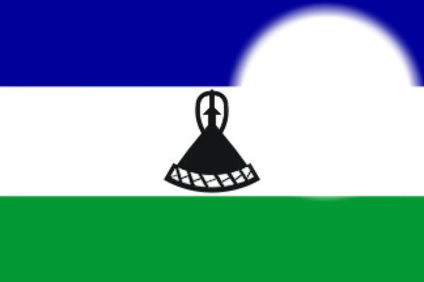 Lesotho flag Valokuvamontaasi