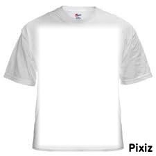 t-shirts white Fotomontáž
