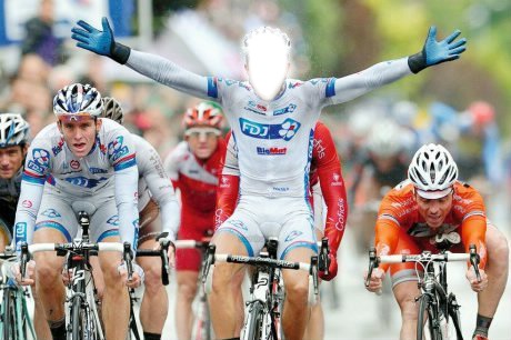 Cycliste Photo frame effect