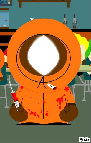 Kenny South park Photo frame effect